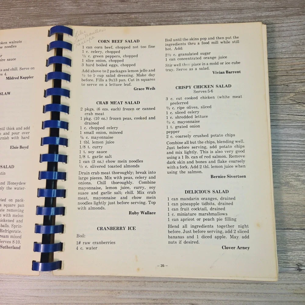 Agatha's Patchwork 1973 Vtg Iowa Community Cookbook‎ Jane Lamb Hospital Spiral